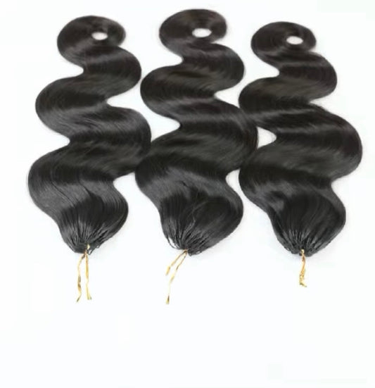 Body wave feather crochet